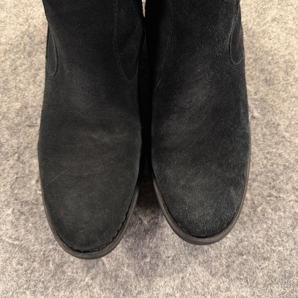 Born Boots Womens Size 8.5 Black Suede Over The Knee Riding Side Zip Boots - Picture 6 of 15